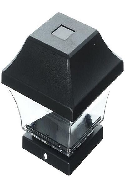 micasa Plastic Weatherproof Durable Solar Post Cap Light for Patio