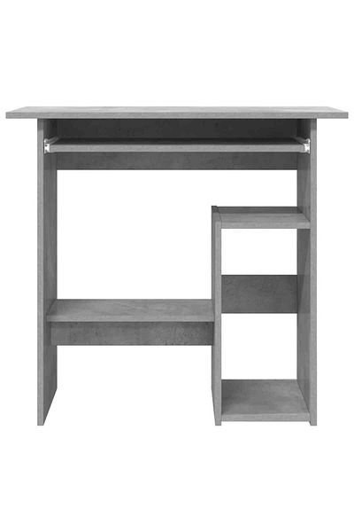 vidaxl Desk Concrete Grey 80x45x74 cm Engineered Wood
