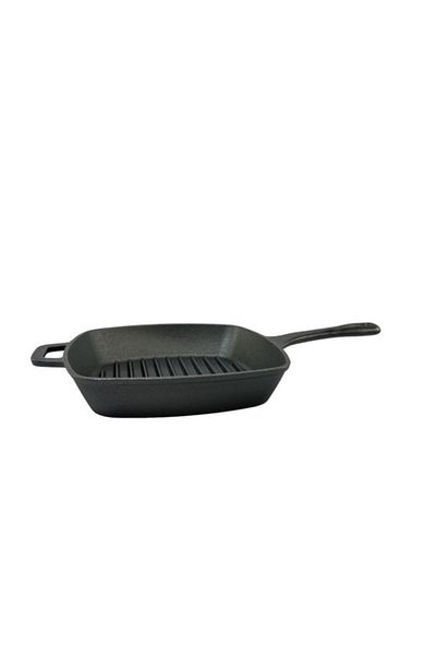 Generic PARFAIT Ergonomic Handle Cast Iron Square Shaped Grill Pan Black 44.5 x 26cm XG250