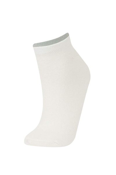 DeFacto Women's 3-Piece Cotton Booties Socks E2096Axns