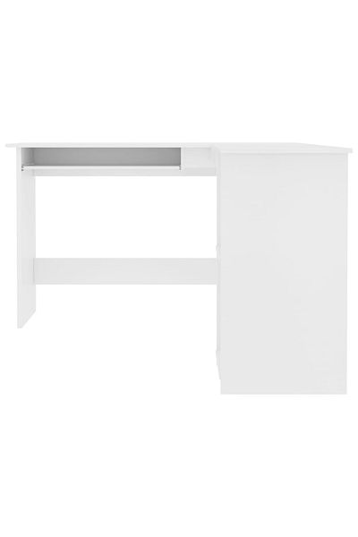 vidaxl L-Shaped Corner Desk White 120x140x75 cm Engineered Wood