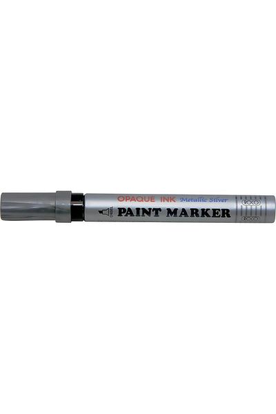 Roco Silver Paint Marker with 4mm Chisel Tip – Permanent Ink