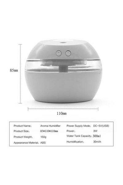 HALAMODO USB Oil Aroma Diffuser Humidifier 3W White