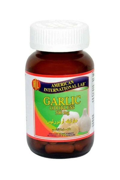 American International Lab Odorless Garlic Capsules 500 mg