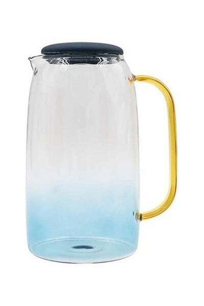 HALAMODO Heat Resistant Blown Teapot Set Transparent 500ml