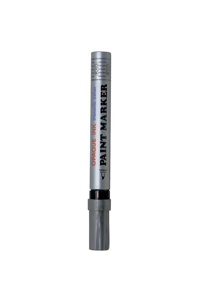 Roco Silver Paint Marker with 4mm Chisel Tip – Permanent Ink