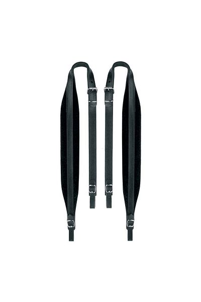 Boston 60LLV, set of 2 accordion straps 80 - 96 basses, 92 - 97 x 6 cm, top leather / velvet
