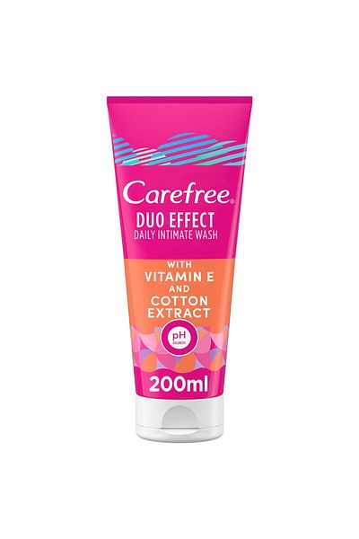 Carefree Daily Intimate Wash Duo Effect With Vitamin E And Cotton Extract 200 ml
