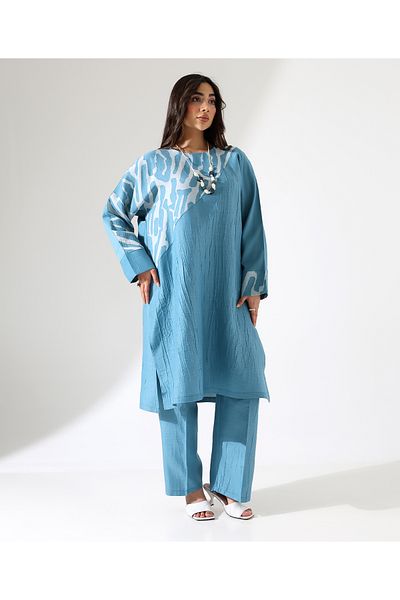 Mankens Fashion Viscose Linen Long Tunic Set