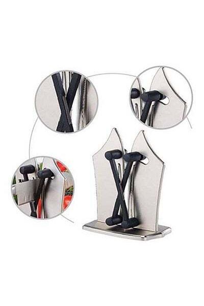 HALAMODO Kitchen Knife Sharpener Silver