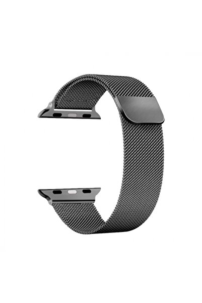 OEM Curea Milanese compatibilă cu Apple Watch 38/40/41 mm, reglabilă, închidere magnetică, gri sideral
