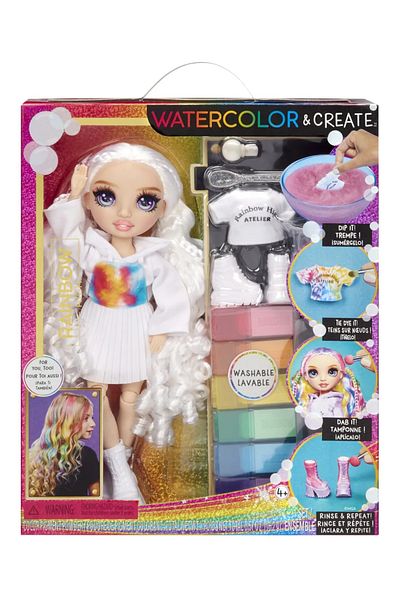 Rainbow High WATERCOLOR CREATE PURPLE EYED DOLL