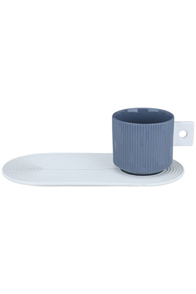 Generic Al Saif Gallery Ceramic Tea Cup and Saucer Set, 2 Pieces, 200 ml, 22x...