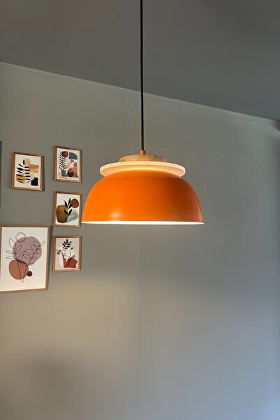 Bamyum Revola Turuncu Tekli Avize Iç Mekan Aydınlatma Dekoratif Mutfak Cafe Salon