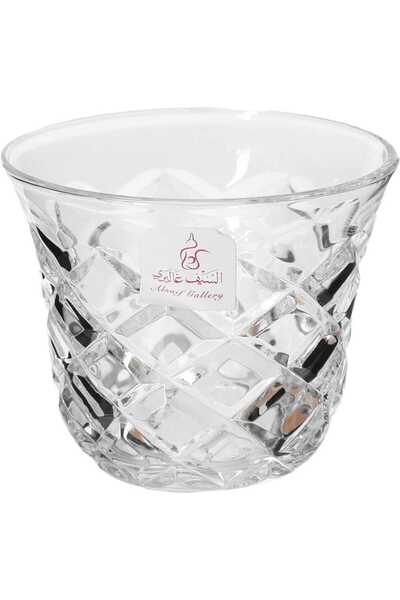 Alsaif Gallery Set of Glass Cups and Mugs by Alsaif Gallery, 18 Pieces - Transparent