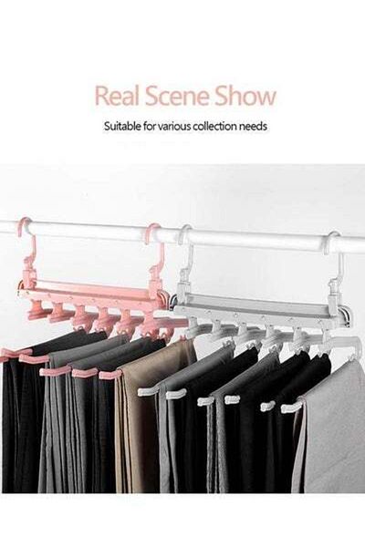 HALAMODO Multi Functional Pants Plastic Hanger Orange 33.5x33.5cm