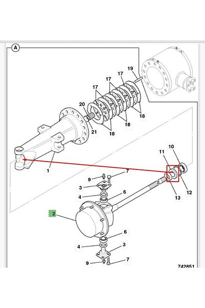 Partspro 904/50040/P - Axle Seal F06/