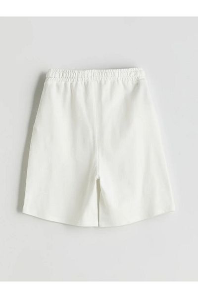 LC Waikiki Lcw Kids Ecru Elastic Waist Boy Shorts