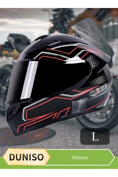 Generic DUNISO Full Face Motorcycle Helmet, Lightweight Crash Resistant Motor...