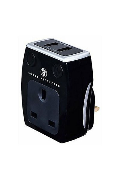 ACE 13A Fused 1 Gang Universal Adaptor Black