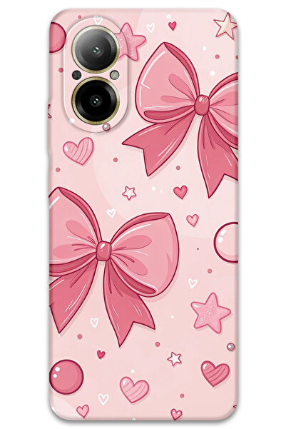 Gramaphone Realme 12 Lite Uyumlu Kurdele Desenli Telefon Kılıfı + Ekran Koruy...