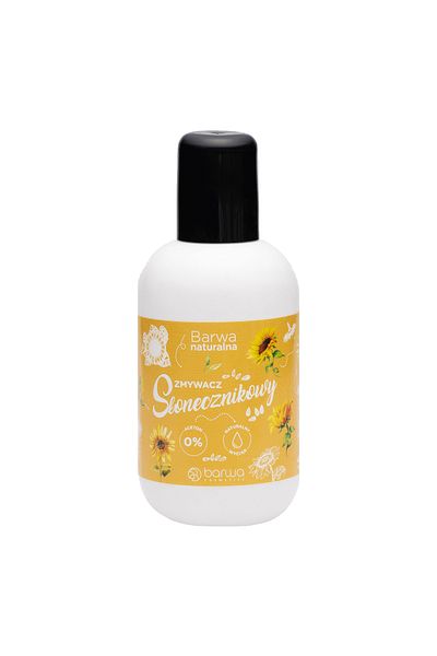 Barwa Cosmetics Acetone-free nail polish remover with sunflower extract, 100 ml, Barwa Cosmetics