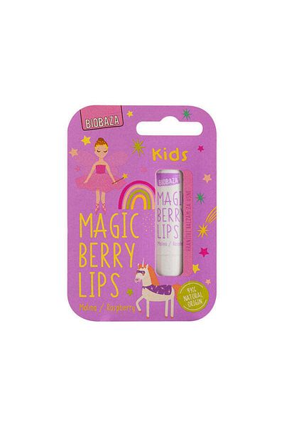 Biobazam Lip Balm For Children, With Raspberry Flavor And Oils, Biobaza, 4.5 G
