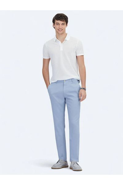 Kip White Patterned Polo Neck T-Shirt