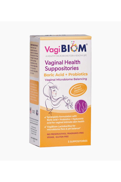 Not Applicable تحاميل فاجيبيوم المهبلية مع حمض البوريك والبروبيوتيك (5 تحاميل)