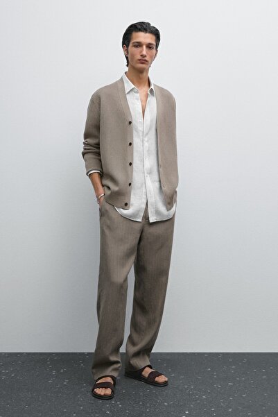Massimo Dutti 100% cotton knitted cardigan