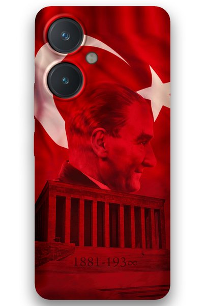 Gramaphone Vivo Y27 Compatible Ataturk Pattern Phone Case + Screen Protector ...