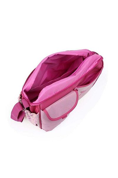 fulina Multi-Functional Mommy Diaper Bag,Nylon Fabric,One Shoulder,Large Capacity,Pink