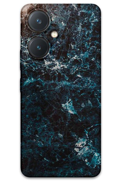 Gramaphone Vivo Y27 Compatible Marble Pattern Phone Case + Screen Protector -...