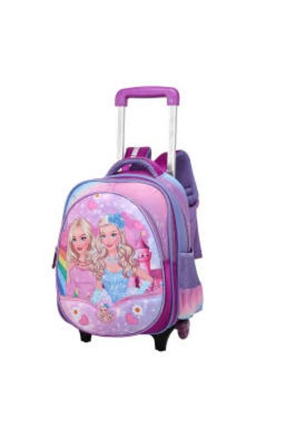 Generic STARGOLD 14-Inch Baby Trolley Backpack Set of 3 – Rolling Bag with Stylish Fabric