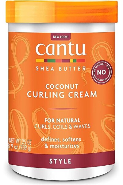 Cantu كريم تجعيد الشعر بزبدة الشيا وجوز الهند من كانتو - 709جم