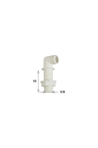 Kanonik Education Toilet Bowl Clean Water Inlet Elbow 5.2 cm 3/8