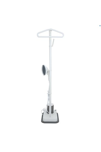 Edison Vertical Steam Iron, 2000 Watts, 1.3 Liters, 5-80g/min, Dark Gray and White