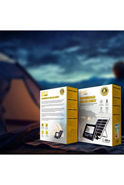 Denx 400W Solar Powered Flood Light with Remote Control DX2075