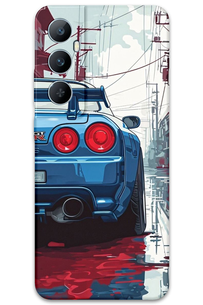 Gramaphone Realme C65 Compatible Car Pattern Phone Case + Screen Protector - ...