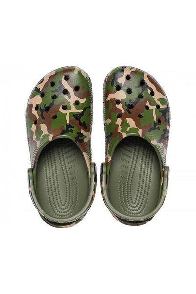 Crocs Clogs Classic Printed Camo Clog 41-42 Eu - M8/w10 Us Green - Army Green/multi