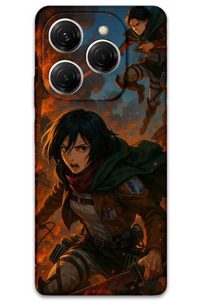 Gramaphone Tecno Spark 20 Pro Compatible Anime Patterned Phone Case + Screen ...