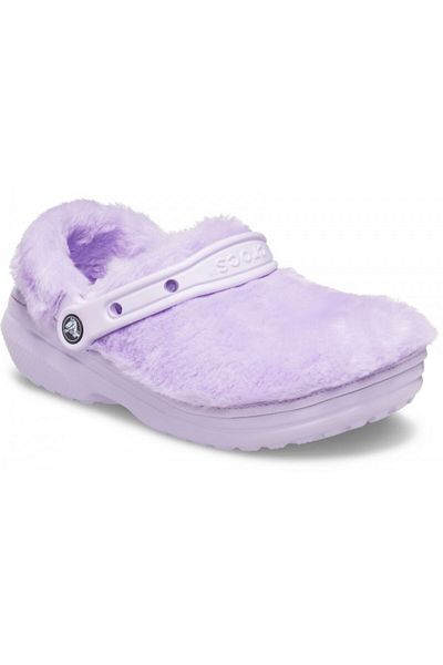 Crocs Classic Fur Sure Clogs 38-39 EU - M6/W8 US Purple - Lavender