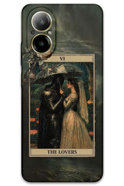 Gramaphone Realme 12 Lite Uyumlu Retro Desenli Telefon Kılıfı + Ekran Koruyuc...