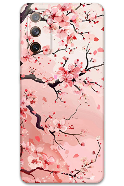 Gramaphone Galaxy Note 20 Uyumlu Çiçek Desenli Telefon Kılıfı + Ekran Koruyucu - 5805