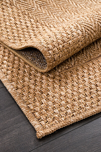 Konfor Halı Rusticana 3107 Natural Jute Carpet Modern Knitted Rug Rusticana_3107