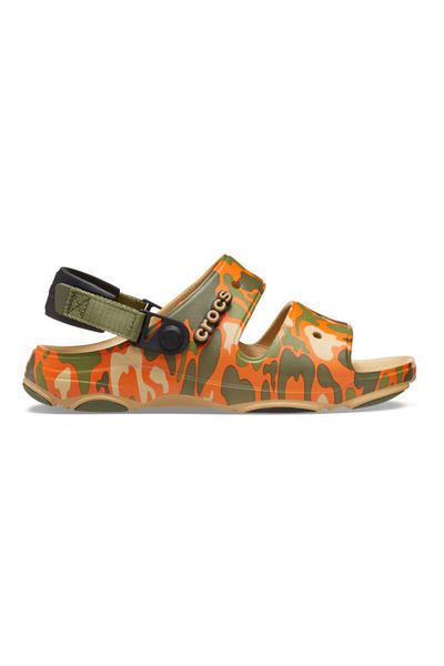 Crocs Classic All Terrain Camo Sandal 37-38 Eu - M5/w7 Us Brown - Tan/multi