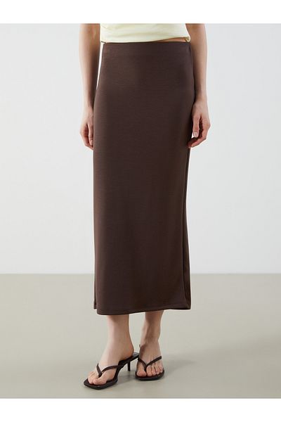 LC Waikiki Elastic Waist Slit Detailed Skirt