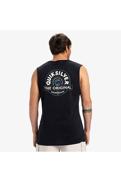 Quiksilver Ανδρικό μαύρο μπλουζάκι Home Summer Road Muscle