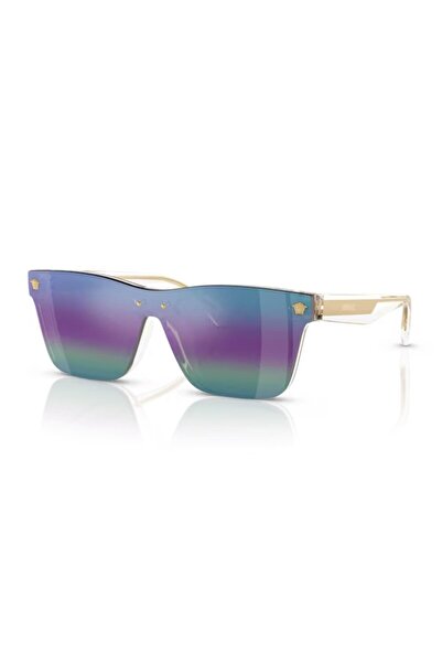 Versace Vk 4004U 148P1 28 Children's Rectangular Transparent Bone Sunglasses