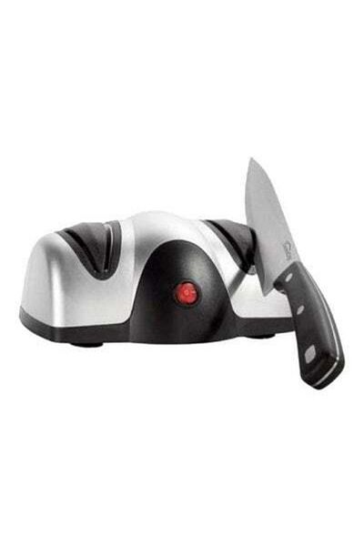 HALAMODO 2-Stage Electric Knife Sharpener B07MWXHHVT Silver/Black